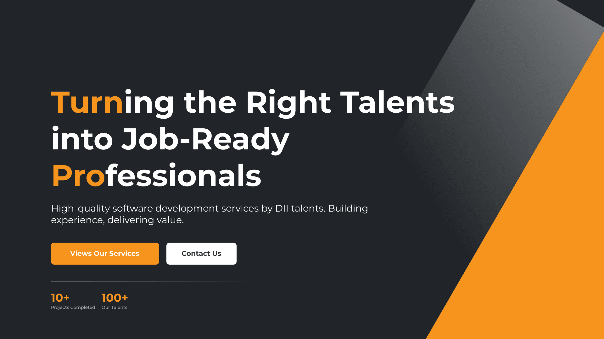 TurnPro Landing page